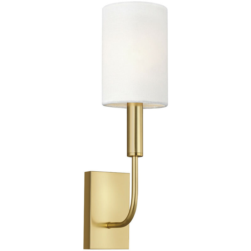 Elstead - Brianna 1 Light Wall Light, Burnished Brass, E14