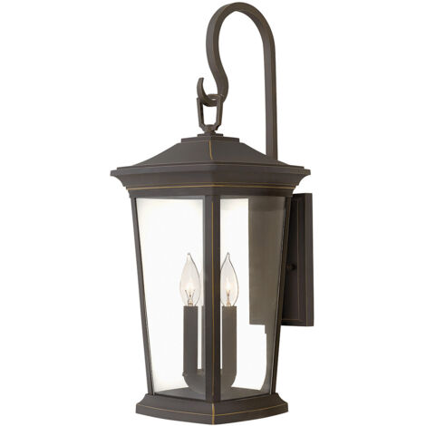 Elstead Bromley - 3 Light Outdoor Große Wandlaterne Light Bronze IP44, E14