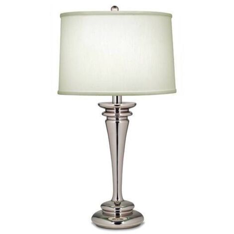 Elstead Brooklyn - Lampada da tavolo 1 luce nichel lucido, E27