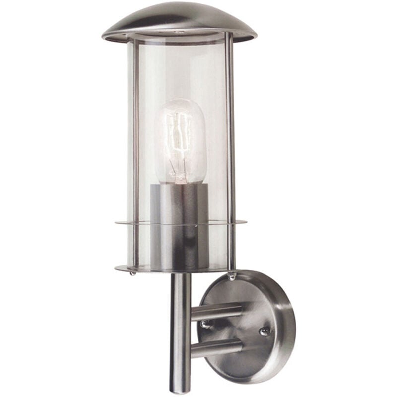 Bruges - Lanterna da Parete 1 Luce per Esterno in Acciaio Inox IP44, E27 - Elstead