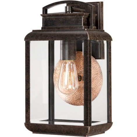 Elstead Byron - Lanterna da Parete 1 Luce da Esterno Medio Bronzo Imperiale IP44, E27