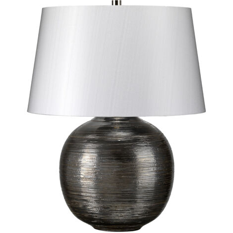 Elstead Caesar - Lampada da tavolo 1 luce Argento, E27