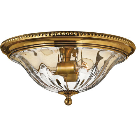 Elstead Cambridge - Plafoniera da incasso a 2 luci in ottone brunito, attacco E27