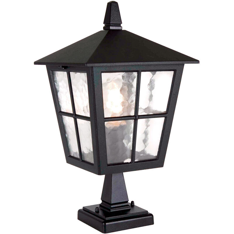 Elstead Canterbury - Lanterna da esterno a piantana 1 luce Nera IP43, E27