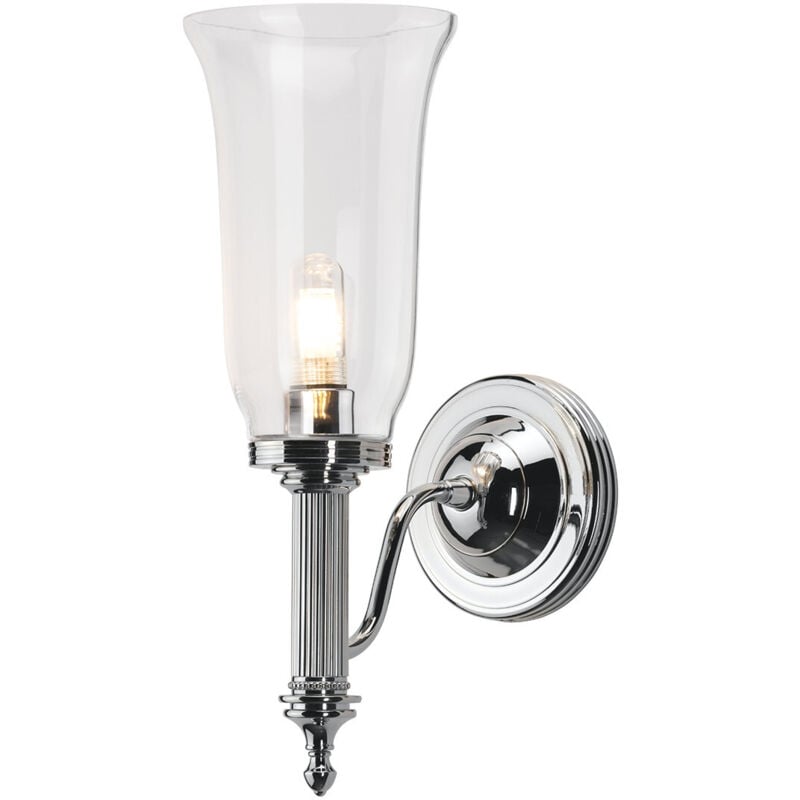 Carroll - Applique da parete per bagno 1 luce Cromo lucido IP44, G9 - Elstead