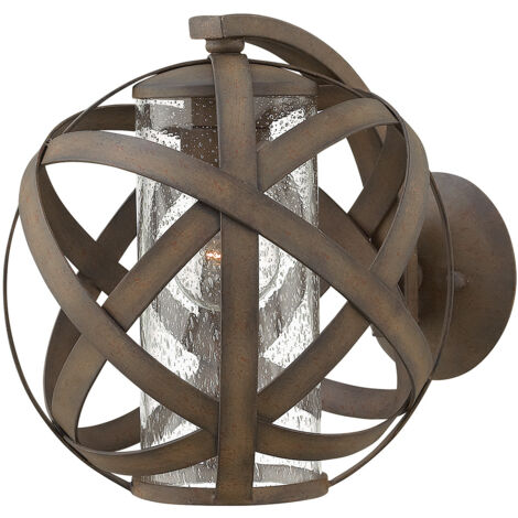 Elstead Carson - Petite lanterne murale extérieure à 1 lampe, fer IP44, E27