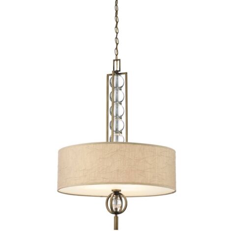 Elstead Celestial - 3 Lichtdeckenanhänger Bronze, Beige, E27