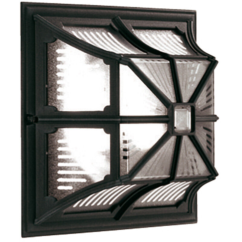 Chapel - Lanterna da Soffitto a Filo da Esterno 1 Luce Nera IP44, E27 - Elstead
