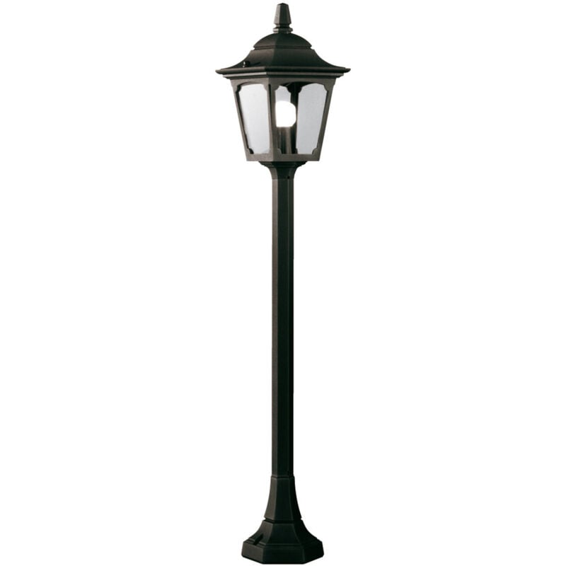 Chapel Mini - Lampioncino da esterno 1 luce Nero IP44, E27 - Elstead