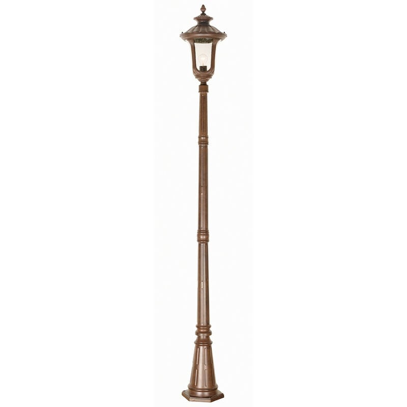 Chicago - 1 Lampione da esterno Medio Leggero Bronzo Ruggine Patina IP44, E27 - Elstead