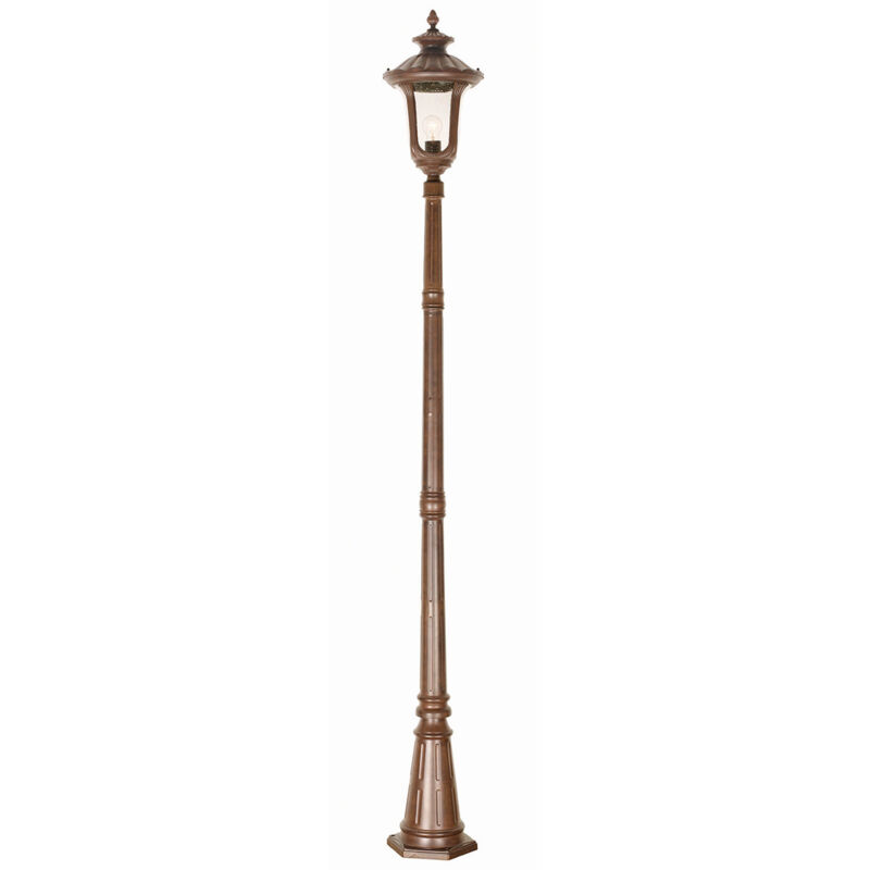 Chicago - 1 Lampione da esterno Medio Leggero Bronzo Ruggine Patina IP44, E27 - Elstead
