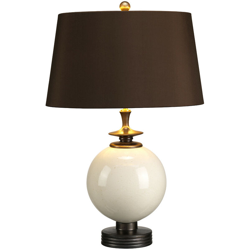 

Clara - Lámpara de mesa 1 luz Crema, E27 - Elstead