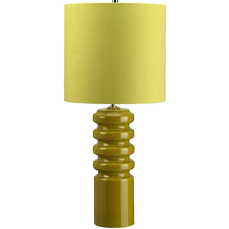 Elstead Lighting - Elstead Contour - 1 Light Table Lamp Lime, E27