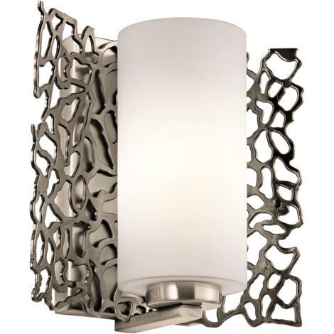 Elstead Coral - 1 Licht Wandleuchte Silber, E27