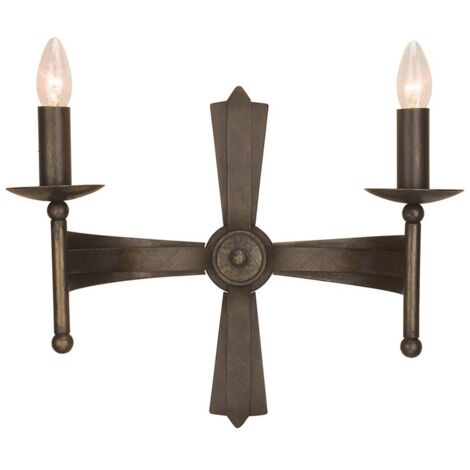 Elstead Cromwell - 2 Light Indoor Candle Wandleuchte Old Bronze, E14