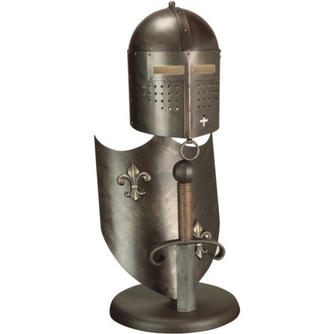 Elstead Crusader - Lampe de table bronze bruni