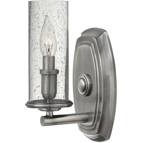 Elstead Dakota - Applique a 1 luce Nickel antico lucido, E14