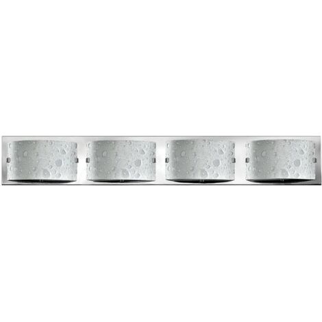 Elstead Daphne - Applique murale à 4 ampoules pour salle de bain, chrome poli IP44, G9