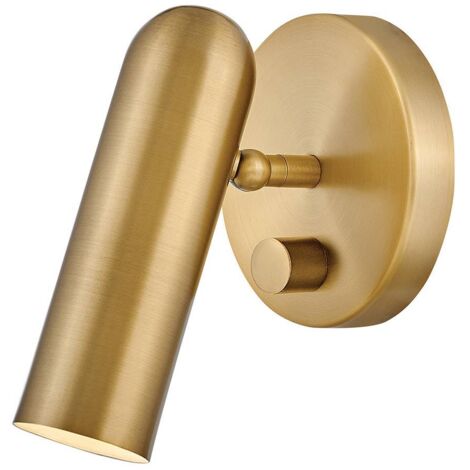 Elstead Dax Lampada da lettura, ottone Heritage
