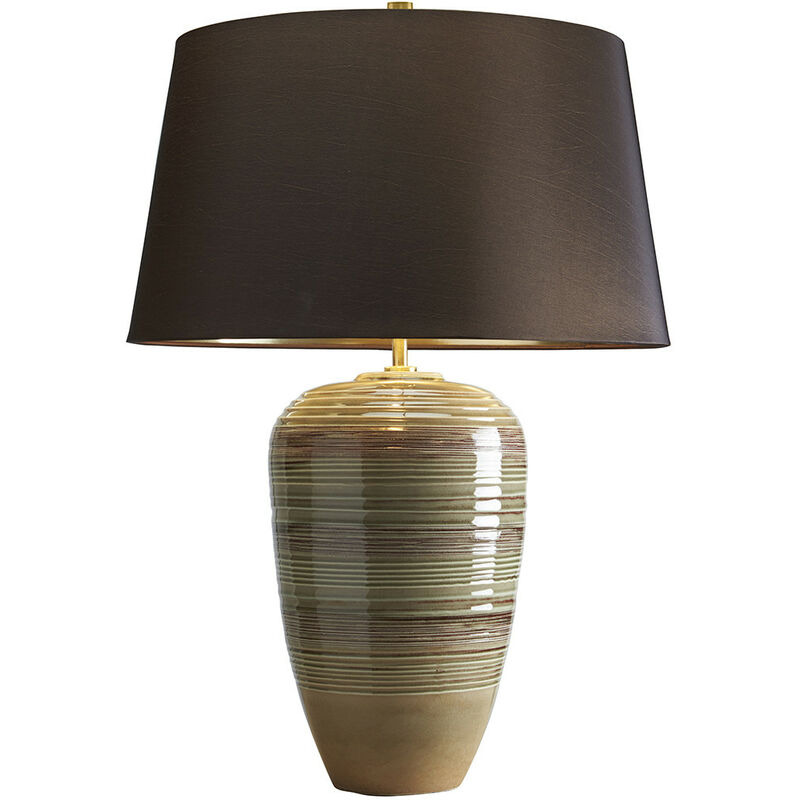 

Demeter - Lámpara de mesa 1 luz Marrón, Verde, E27 - Elstead