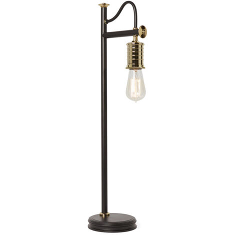 Elstead Douille - 1 Leuchttischlampe Messing poliert, schwarz, E27