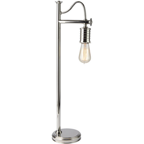 Elstead Douille - Lampe de table à 1 lumière, nickel poli, E27