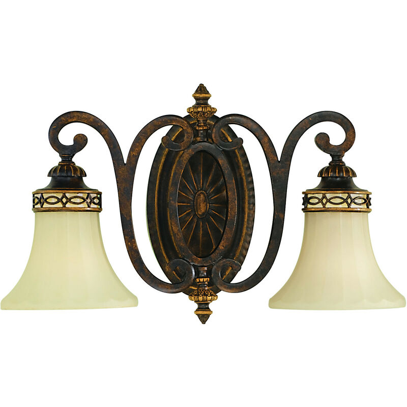

Elstead Drawing Room - Aplique de pared interior 2 luces en nogal, E27