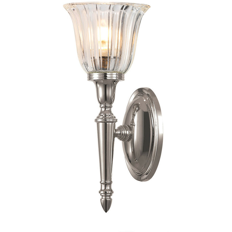 Elstead Dryden - 1 Light Bathroom Wall Light Polished Nickel IP44, G9