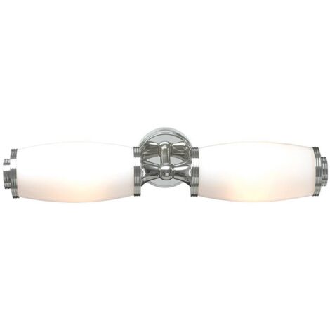 Elstead Eliot - Applique doppia per bagno a 2 luci Cromo lucido IP44, G9