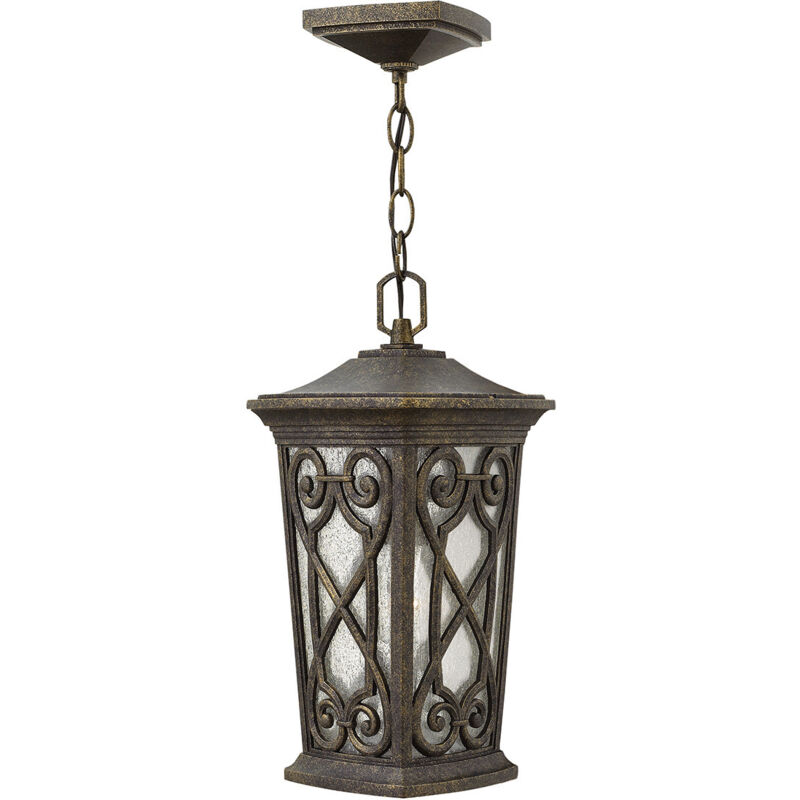 Enzo - Lanterna a catena da soffitto 1 luce piccola per esterni Autunno IP44, E27 - Elstead
