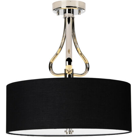 Elstead Falmouth - 3 Licht Semi Flush Badezimmer Deckenleuchte Chrom poliert IP44, G9