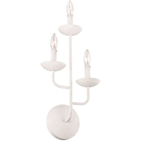 Elstead Feiss Annie Bougie Applique Murale Plâtre Blanc