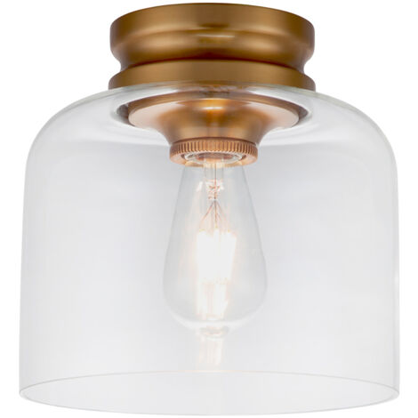 Elstead Feiss Hounslow Lampada da soffitto semi-incasso a sfera in ottone brunito