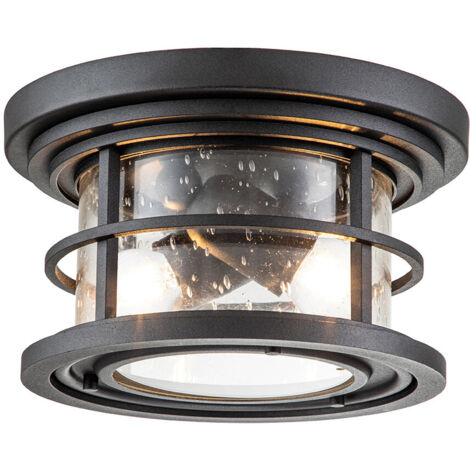 Elstead Feiss Lighthouse Nero testurizzato a filo per esterni, IP44