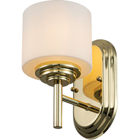 Elstead Feiss Malibu Lampada da parete in ottone lucido, IP44