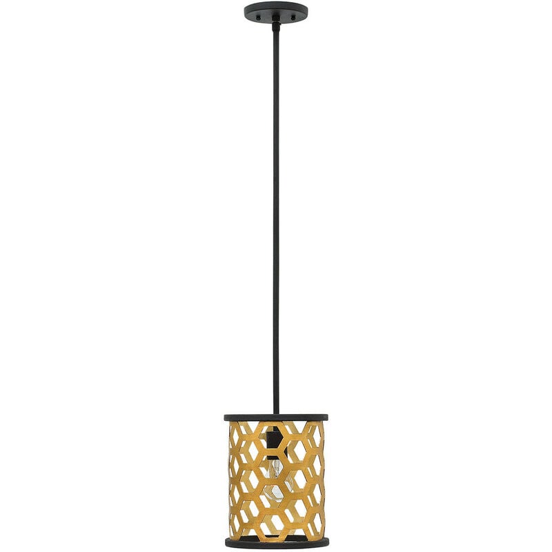 Image of Felix - Pendente Mini 1 Luce Soffitto Oro, E27 - Elstead