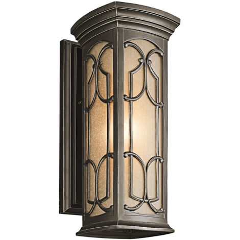 Elstead Franceasi - Lanterna da Parete 1 Luce da Esterno Medio Bronzo Antico IP44, E27