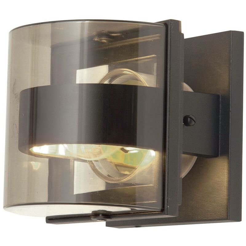 Elstead Lighting - Elstead Frida - 1 Light Indoor Small Wall Light Graphite IP54, E27