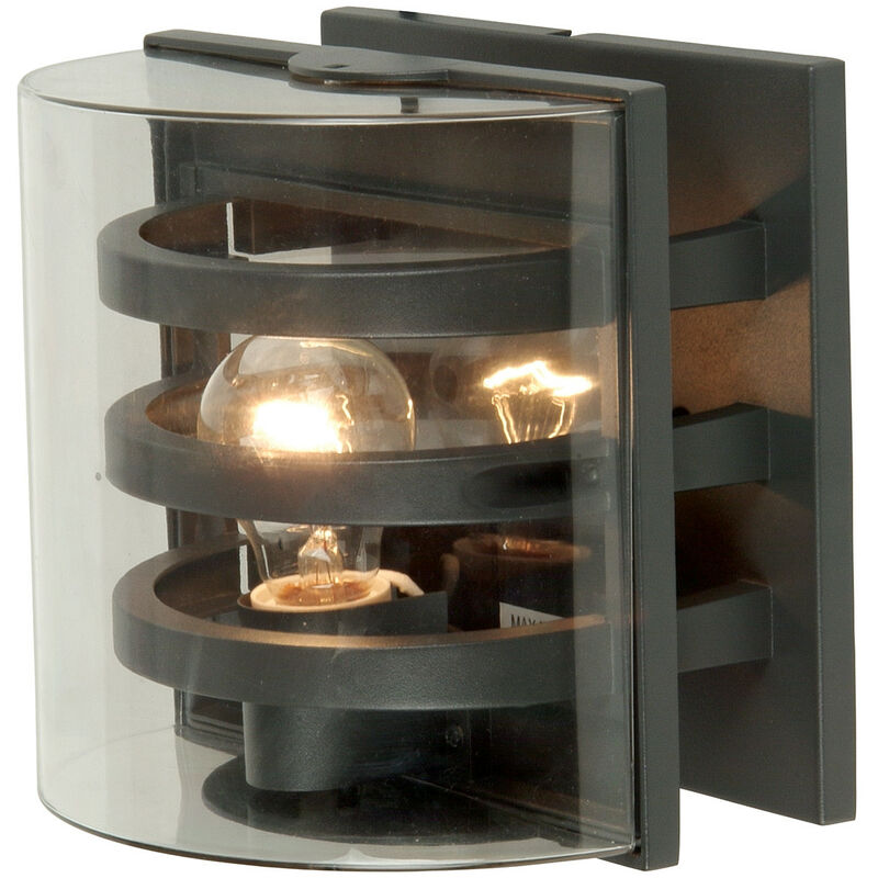 

Elstead Frida - Aplique de pared interior 1 luz Grafito IP54, E27