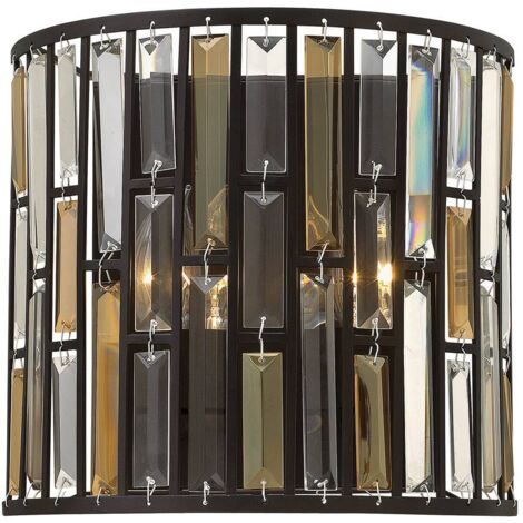 Elstead Gemma - Applique murale d'intérieur à 2 ampoules, bronze vintage, E14