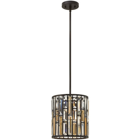Elstead Gemma - Mini Sospensione 1 Luce Soffitto Bronzo Vintage, E27