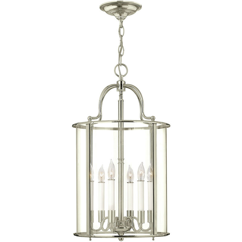 Elstead - Gentry - 6 Candle Large Pendelleuchte - Nickel poliert