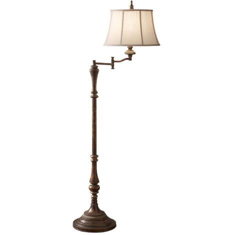 Elstead Gibson - 1 helle Stehlampe Antikbraun, E27