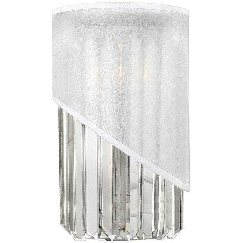 Lampada da parete luce acciaio nichel luce ingresso h 30,5 cm 1 lampada scala fiamma
