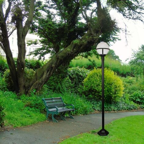 Elstead Glenbeigh - Lampadaire extérieur 1 lumière noir IP44, E27