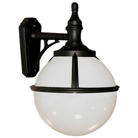Elstead Glenbeigh - Lanterna da Parete Globo da Esterno 1 Luce Nera IP44, E27