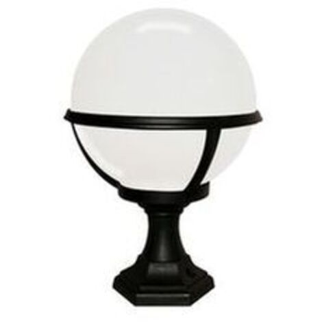Elstead Glenbeigh - Lanterne sur piédestal d'extérieur à 1 lumière noire IP44, E27