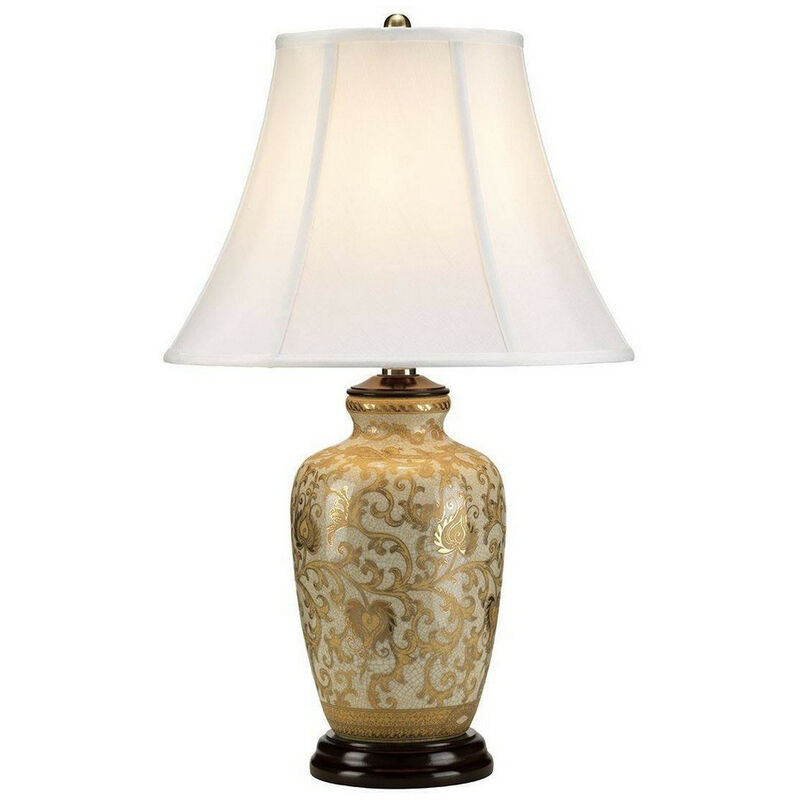 Gold Thistle - 1 Light Table Lamp Gold, E27 - Elstead