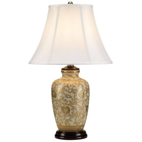 Elstead Gold Thistle - Lampe de table 1 lumière dorée, E27