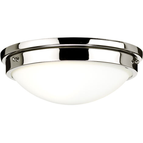 Elstead Gravity - Rundes Flush Light, poliertes Nickel